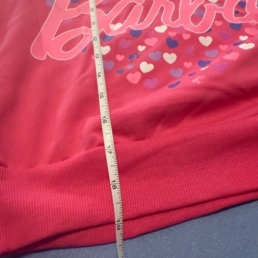 NWT Barbie Pink and Purple Crew Neck Sweatshirt - Picture 6 of 7